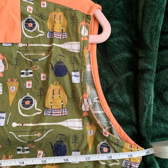 Retro Style Vintage Reproduction “Un-Happy Camper” Button Down Shirt Dress. - Picture 4 of 5